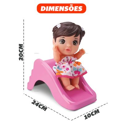 Boneca Bebe Mini Hugs Escorregador - BeeToys