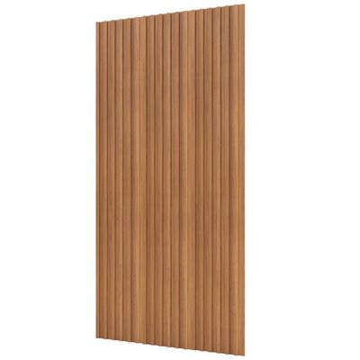 Painel Ripado de Madeira Para Sala Quarto 134x183cm Bairon D03 Freijó - Lyam Decor