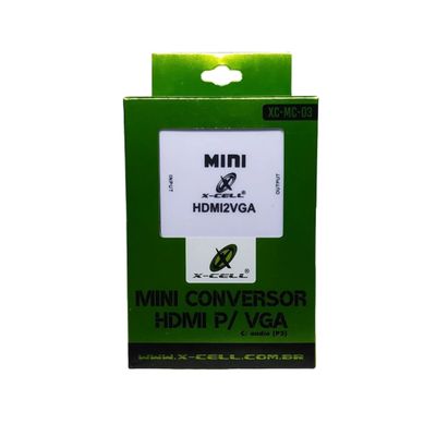 Mini Conversor Hdmi Para Vga XC-MC-03 X-cell
