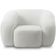Kit 02 Poltronas Decorativa Orgânica Para Sala Living Emery M05 Bouclê Creme - Lyam Decor