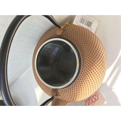 Chaleira de Ferro  Amarela Com Cesto de Inox  MTA 8181