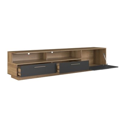 Rack Para Tv Até 75 Polegadas Com Iluminação Led Ravenna Grafite