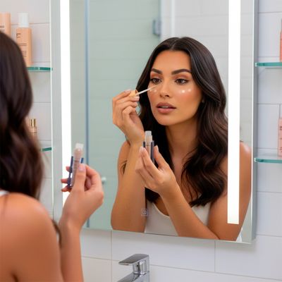 Corretivo Hidratante Líquido Glass Cor GCF10 para Olhos – Cobertura Natural, Vegano e com Vitamina E