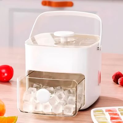 Caixa Dispenser Molde de Gelo 2 em 1 Forma Gaveta - Praticidade e Organização em um Só Produto