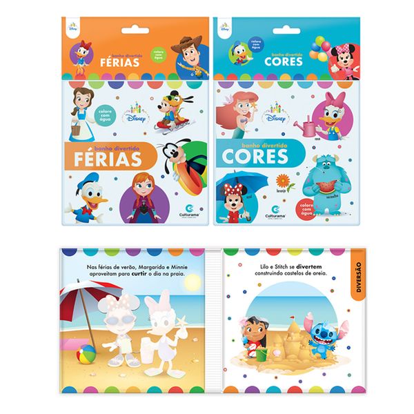 Livro Infantil Culturama de Banho Mágico Disney Capas Diversas - Item Sortido Livro Infantil Culturama de Banho Mágico Disney Capas Diversas - Item Sortido