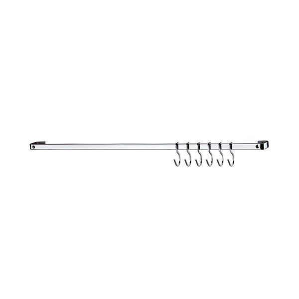 Barra Piatina Organizadora de Cozinha Future 30cm com 6 Ganchos