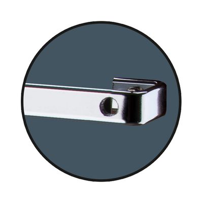 Barra Piatina Organizadora de Cozinha Future 30cm com 6 Ganchos