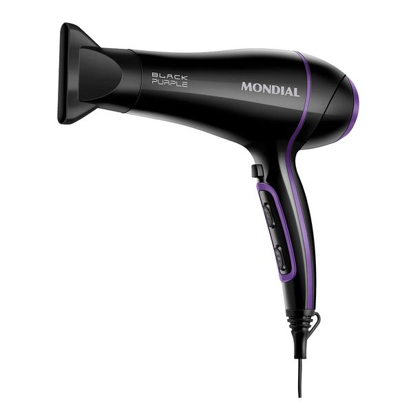 Secador de Cabelo Mondial SCN-01 Preto 2000W - 127V