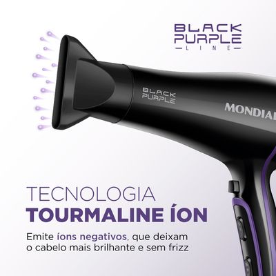 Secador de Cabelo Mondial SCN-01 Preto 2000W - 127V