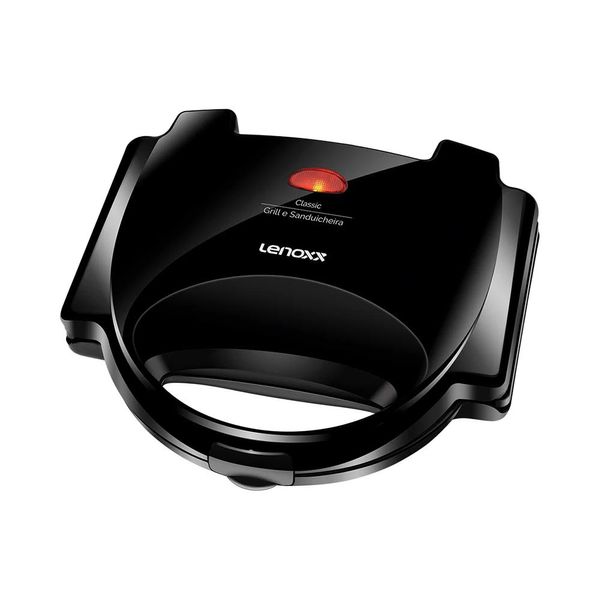 Grill e Sanduicheira Lenoxx Classic PSD117 Preto - 127V Grill e Sanduicheira Lenoxx Classic PSD117 Preto - 127V