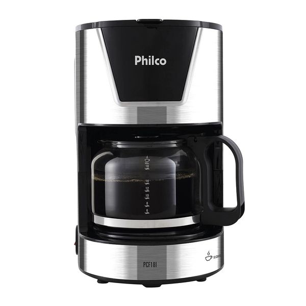 Cafeteira Elétrica Philco Titanium PCF18I Prata 18 Xícaras - 127V
