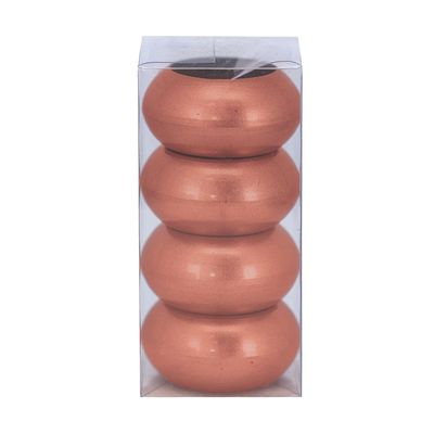 Kit Argola para Guardanapo Yangzi Rosé Gold 4 Unidades