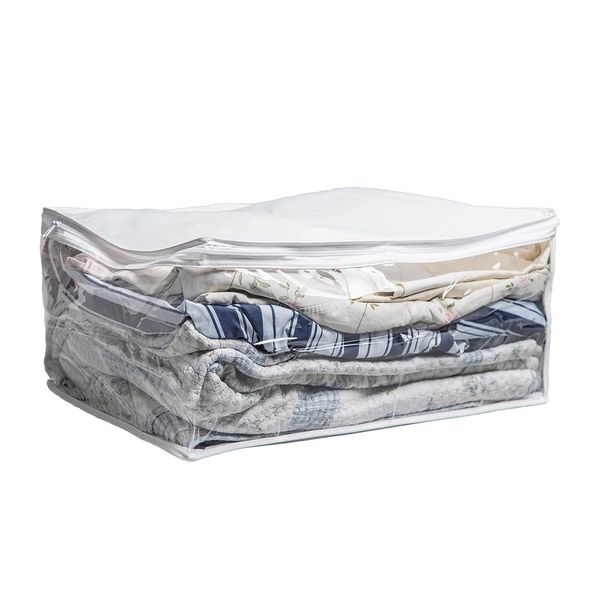 Protetor para Roupas de Cama, Mesa e Banho Praticitá Smart Branco GG