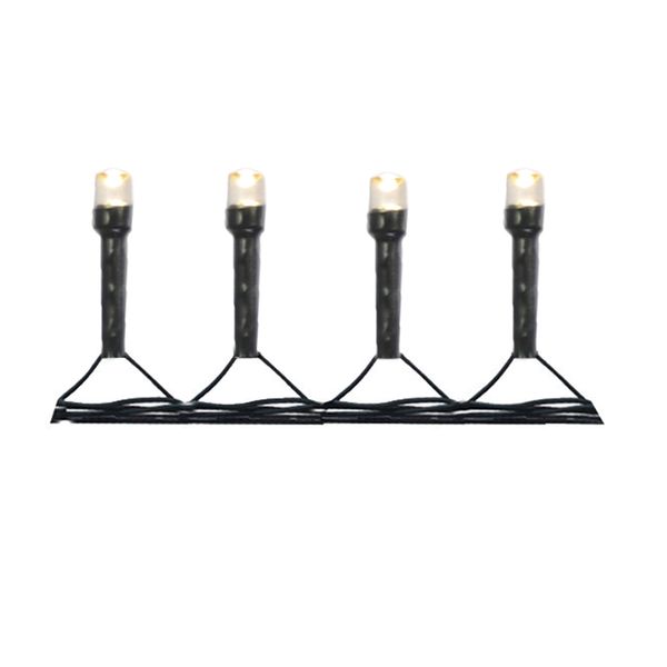 Cordão 100 LEDs Fio Verde com 8 Funções 127V Branco Quente 8m D&A