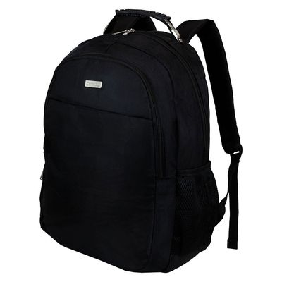 Mochila Costas Executiva Preta Poliéster YS28198 - Yins