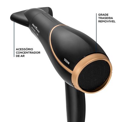 Secador De Cabelos Britânia 2100W BSC2250 Preto Bivolt