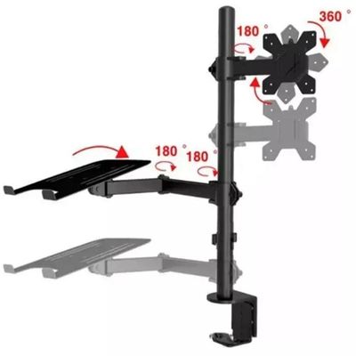 Suporte Duplo Articulado De Mesa Para Monitor e Notebook BMG-33