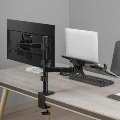 Suporte Duplo Articulado De Mesa Para Monitor e Notebook BMG-33