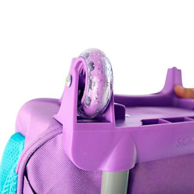 Mochila De Rodinhas Escolar Sereia Encanto Dos Mares Voltas às Aulas