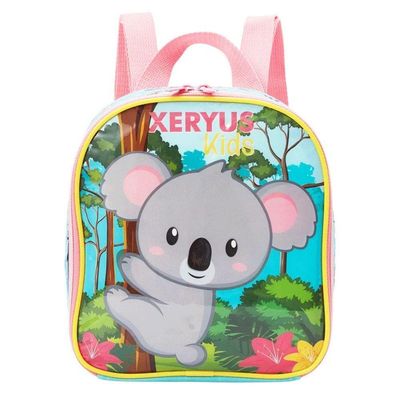 Kit Mochila Rodinha Lancheira Estojo Infantil Coala Xeryus
