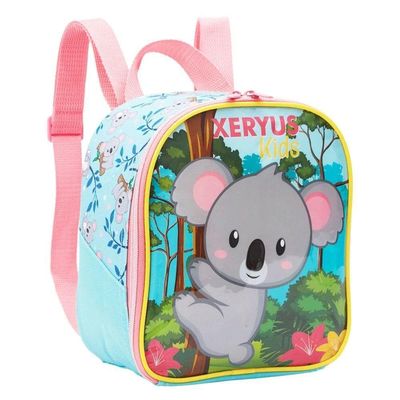 Kit Mochila Rodinha Lancheira Estojo Infantil Coala Xeryus