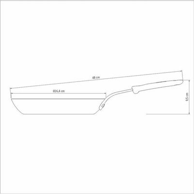 Frigideira De Ferro Profissional 26 Cm 1,7 L Tramontina
