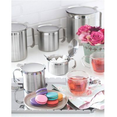 Bule Para Café E Leite 8 Cm 550 Ml Em Aço Inox