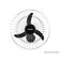 Ventilador Parede Oscilante 60Cm Preto Bivolt 200W