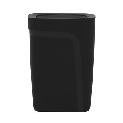 Lixeira Tramontina Compact em Polipropileno Preto com Tampa Basculante 10,5 L