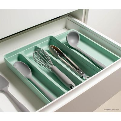 Organizador Extensível Porta Talheres Gaveta Cozinha