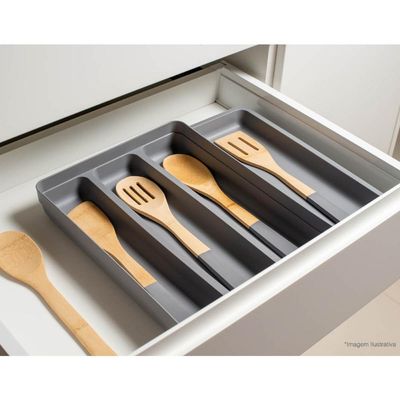 Organizador Extensível Porta Talheres Gaveta Cozinha