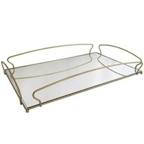 Bandeja Espelhada Retangular Grande 55x34cm