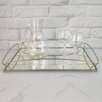 Bandeja Espelhada Retangular Grande 55x34cm