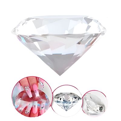 Pedra Decorativa Formato Diamante Cristal Peso de Papel - Decoração com Estilo e Funcionalidade