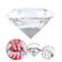 Pedra Decorativa Formato Diamante Cristal Peso de Papel - Decoração com Estilo e Funcionalidade