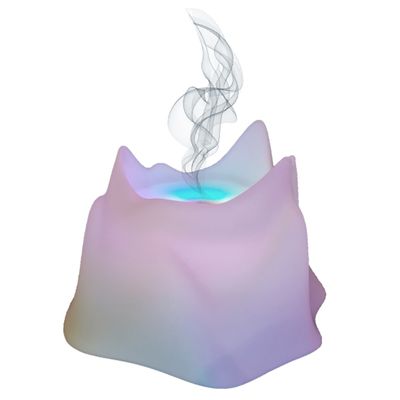 Umidificador De Aromas Com Luz Led 240ml - Design Montanha Decorativo