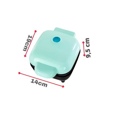 Mini Máquina de Waffle Quadrada Elétrica 110V