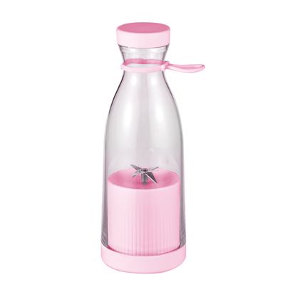Mini Liquidificador Portatil Garrafa USB Rosa