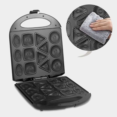 Máquina De Fazer Biscoito Elétrica Bolacha Cookie Waffle 110V