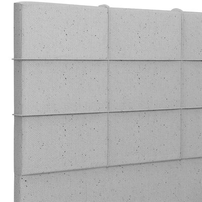 Cabeceira Cama Box Casal 140 cm Roma W01 Linho Cinza - Lyam