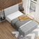 Cabeceira Cama Box Casal 140 cm Roma W01 Linho Cinza - Lyam