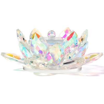 Pote de Vidro em Formato Flor de Lótus
