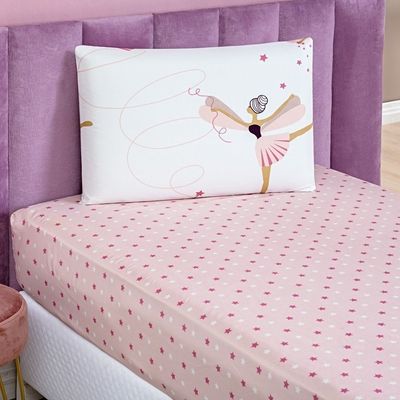 Enxoval Kit Colcha + Jogo De Cama Lençol Bouti Solteiro Infantil Kids 4 Peças 100% Poliéster - Bailarina