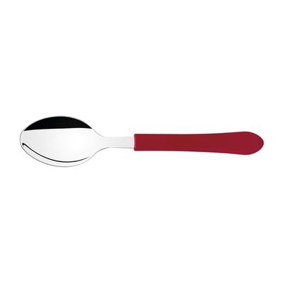 Kit 12 Colher de Mesa Inox Vermelho Leme Tramontina