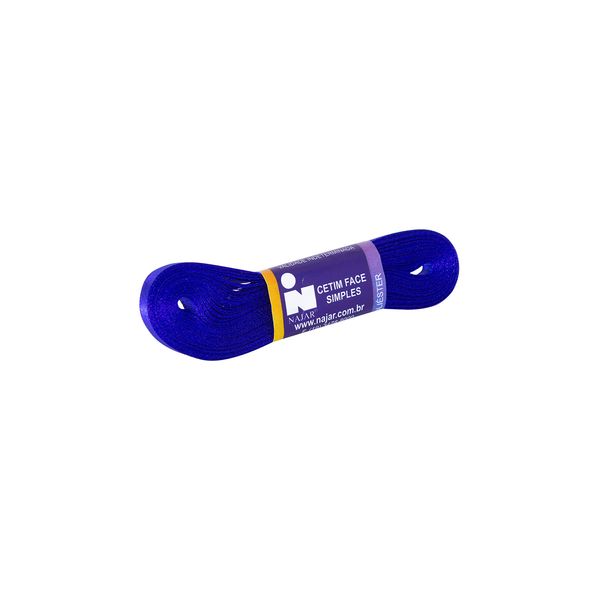 Fita de Cetim Nº01 7mm Peça com 10m Azul Royal