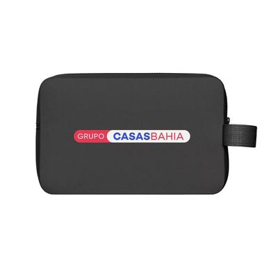 Necessaire Fit Neoprene Grupo Casas Bahia Preto