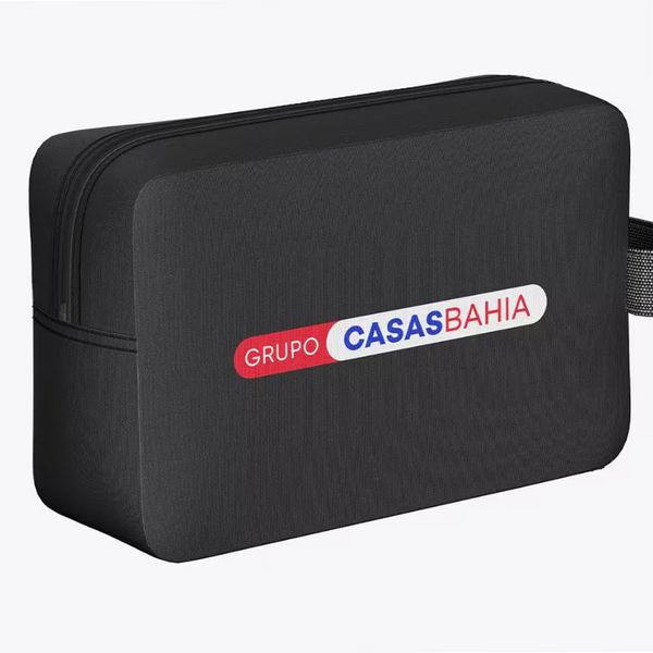 Necessaire Fit Neoprene Grupo Casas Bahia Preto