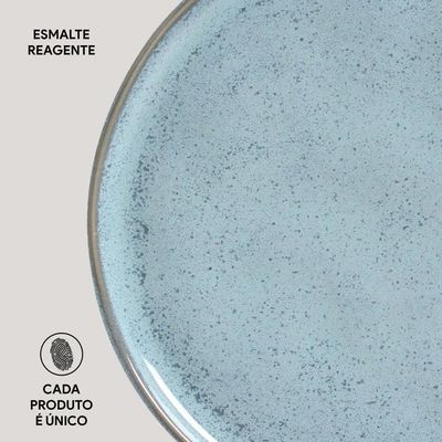 Conjunto com 6 Pratos Rasos Linhas Bio Breeze 27,5cm Porto Brasil n/a