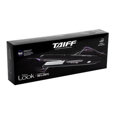 Prancha Taiff New Look Bivolt Cabo Giratório Painel Digital 5 Temperaturas Preta Preto / Bivolt