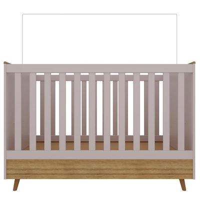 Berço 2 em 1 Bartira Ternura Plus Rosa Wood